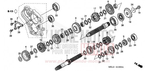 BOITE DE VITESSES CBR1000RR7 de 2007